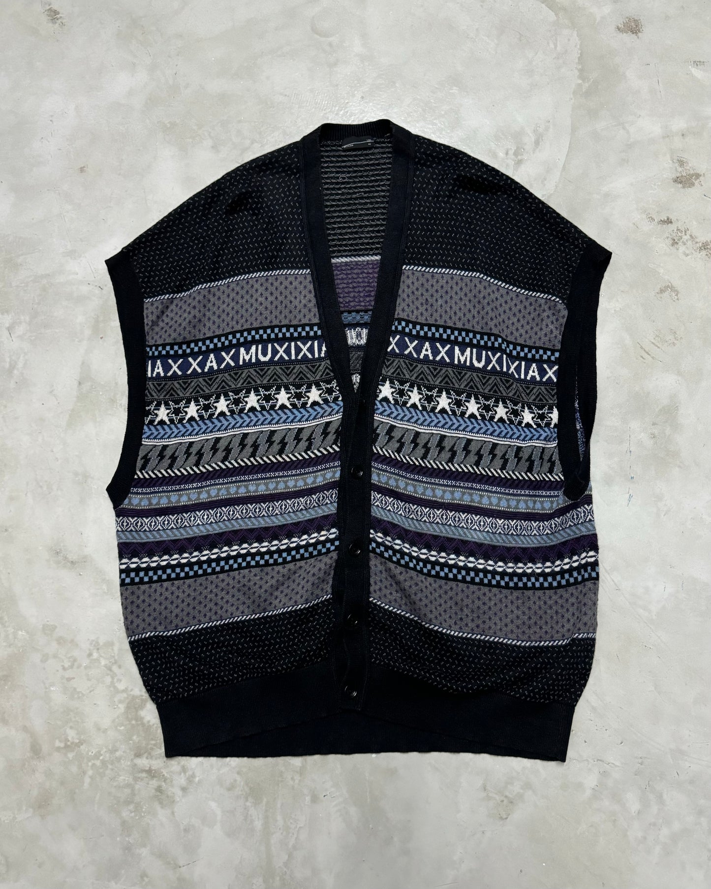 LAD MUSICIAN FW21 FAIR ISLE BIG VEST