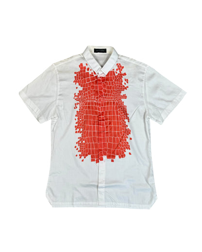 KRIS VAN ASSHE SS14 CROCODILE PLACED PATTERN SHIRT