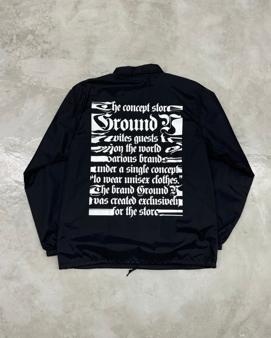 GROUND Y SS22 NYLON TAFFETA LOGO JACKET