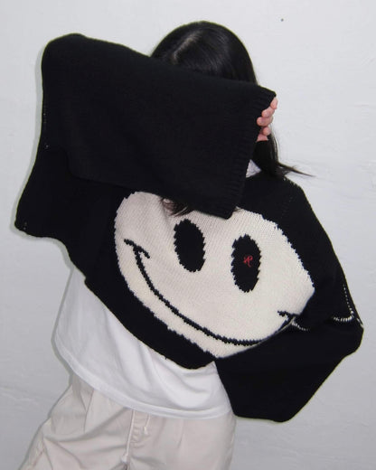 RAF SIMONS X SMILEY CROPPED SWEATER