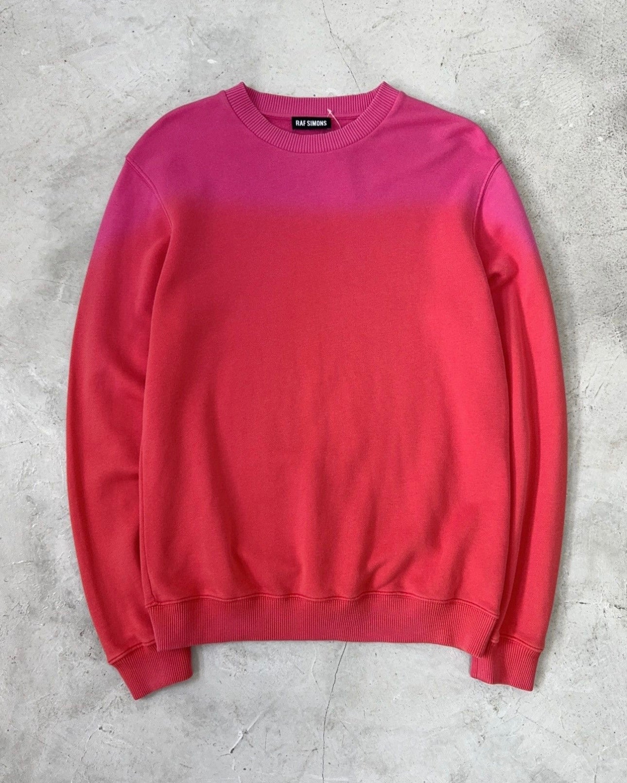 RAF SIMONS FW14 DIP DYE SWEATSHIRT blocstore