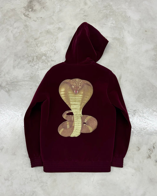 GIVENCHY FW16 VELVET COBRA ZIP HOODIE