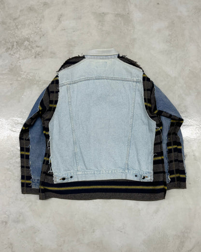 REBUILD BY NEEDLES FW22 REVERSIBLE BLANKET JEAN JACKET