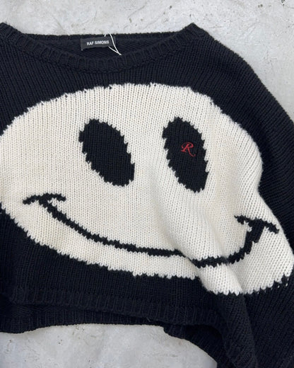 RAF SIMONS X SMILEY CROPPED SWEATER