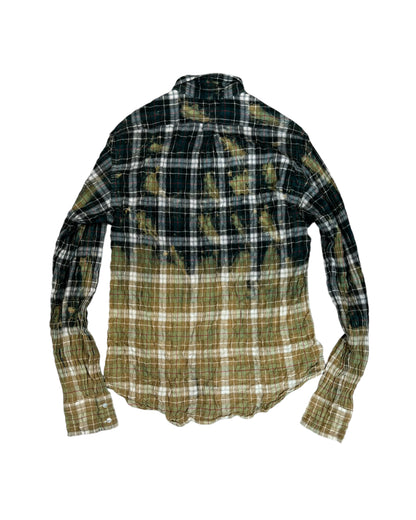 FAITH CONNEXION CHECK PLAID BLEACHED SHIRT