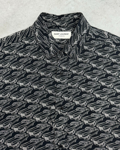 SAINT LAURENT SS16 CADILLAC VISCOSE SHIRT