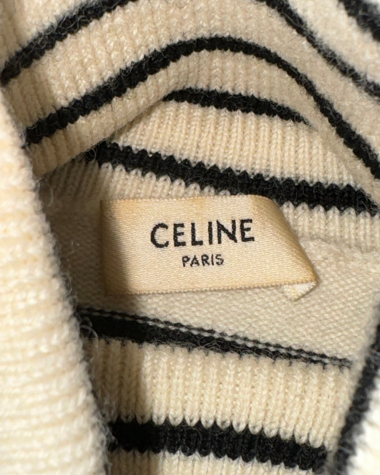 CELINE FW19 TURTLENECK STRIPED SWEATER