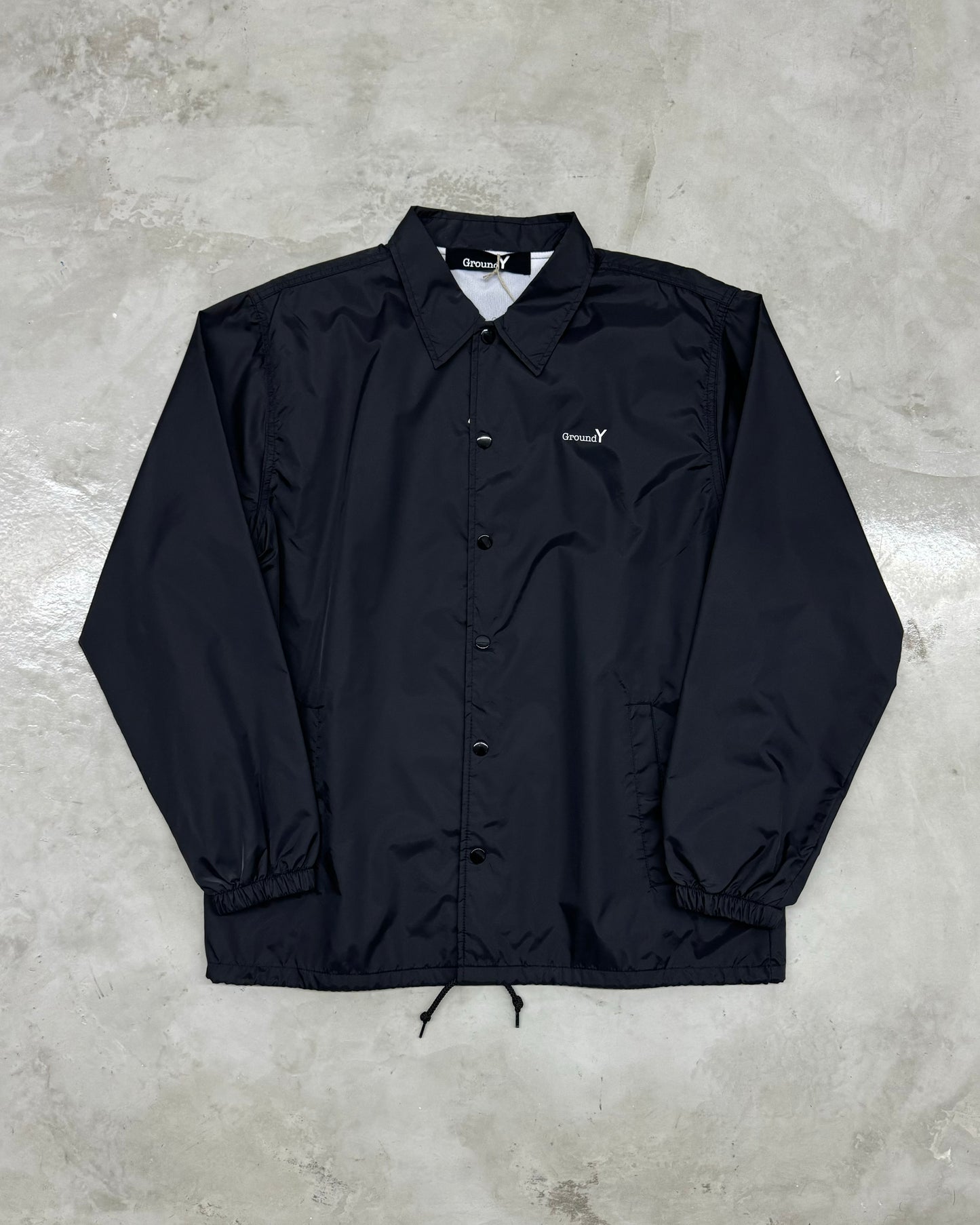 GROUND Y SS22 NYLON TAFFETA LOGO JACKET