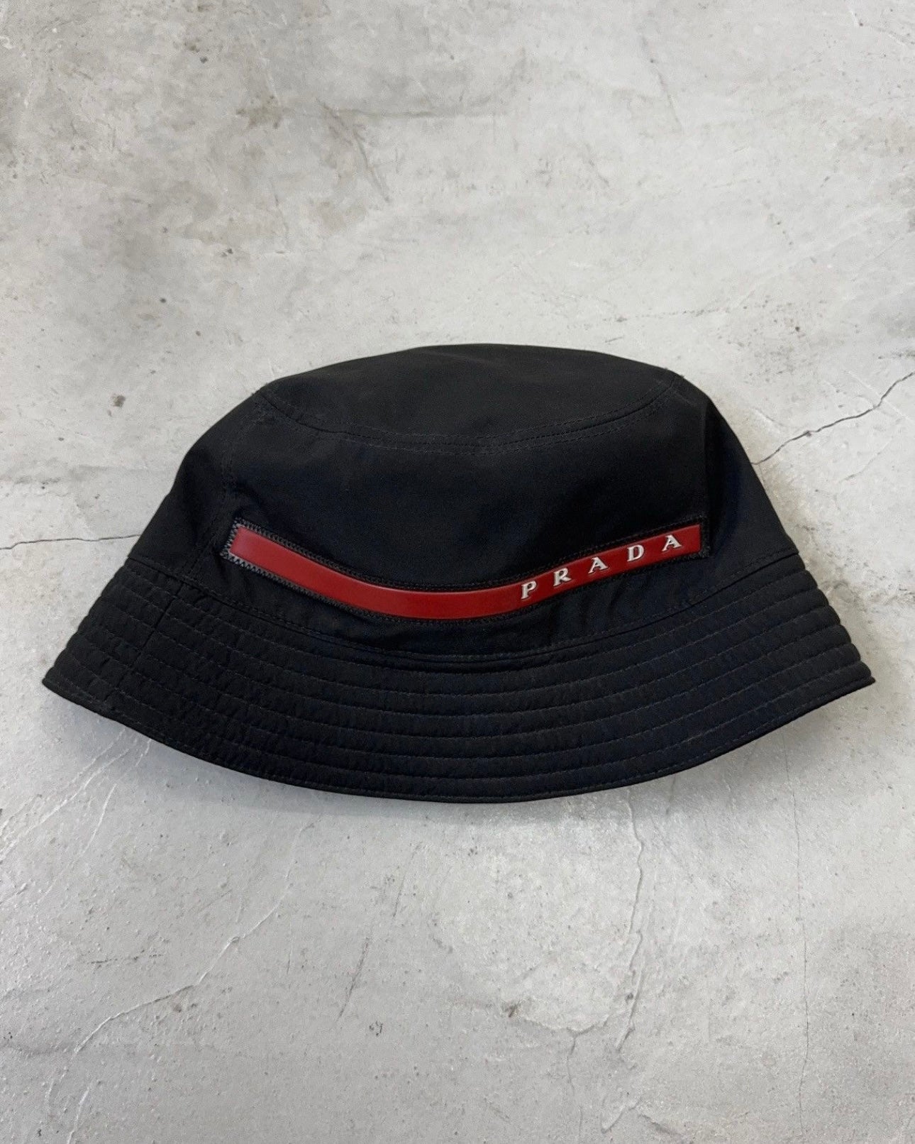 PRADA LINEA ROSSA SS19 NYLON BUCKET HAT