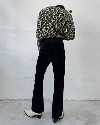 CELINE FW20 DYLAN FLARE VELVET PANTS