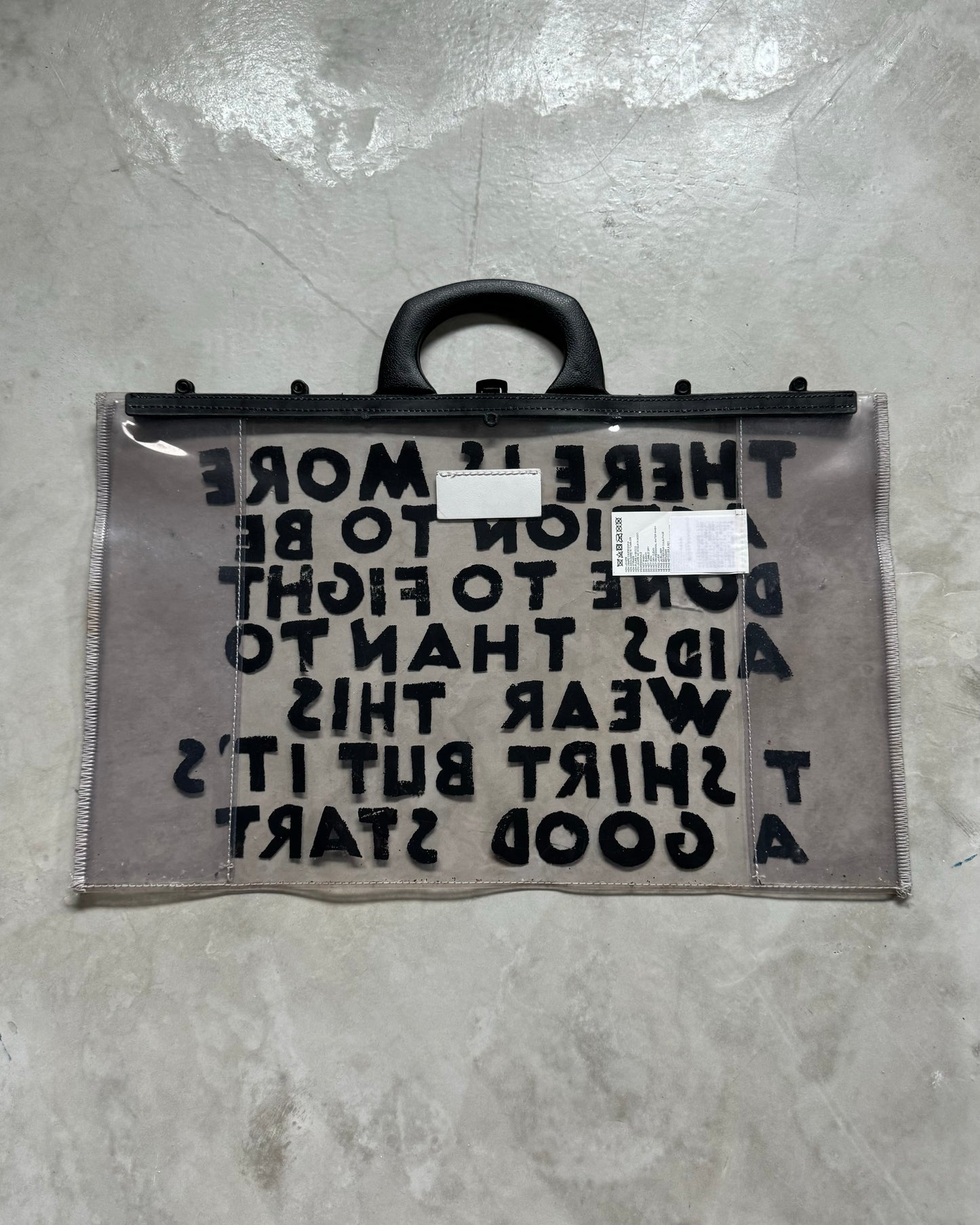 MM6 MAISON MARGIELA SS19 PVC CHARITY BAG