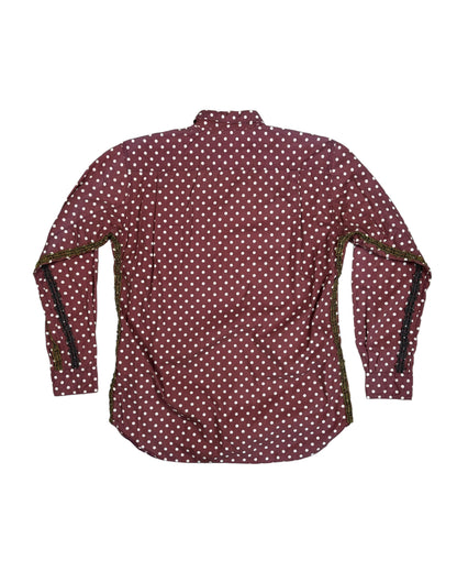 COMME DES GARCONS SHIRT BRAIDED POLKA DOT SHIRT