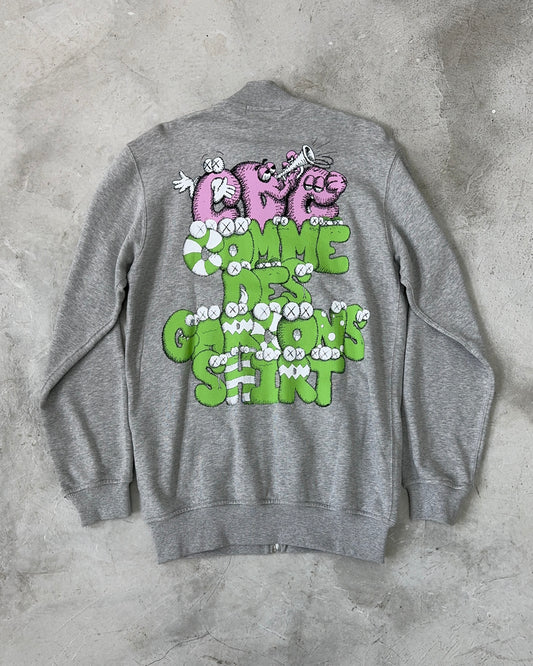 COMME DES GARCONS SHIRT X KAWS FW21 ZIP SWEATSHIRT