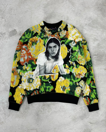 LOUIS VUITTON X DAVID SIMS FW22 FLORAL JACQUARD SWEATERS