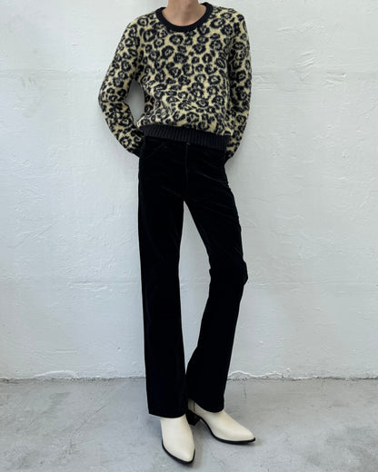 CELINE FW20 DYLAN FLARE VELVET PANTS