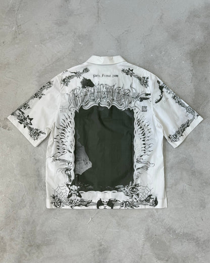 GIVENCHY SS21 L.A. TATTOO ZIP SHIRT