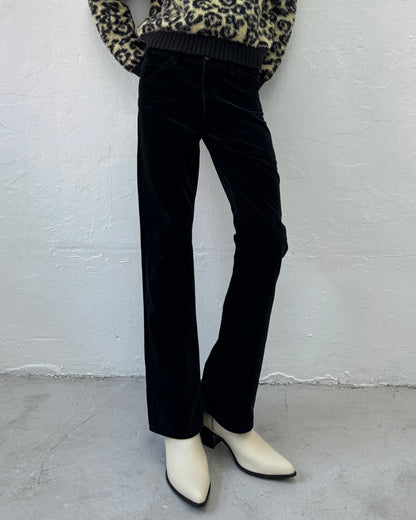 CELINE FW20 DYLAN FLARE VELVET PANTS