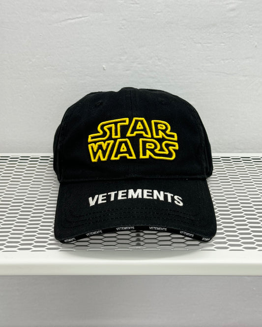 VETEMENTS X STAR WARS LIMITED EDITION EMBROIDERED LOGO HAT