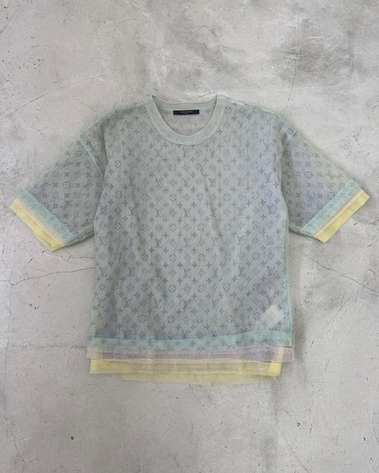 LOUIS VUITTON SS20 LAYERED TULLE TEE