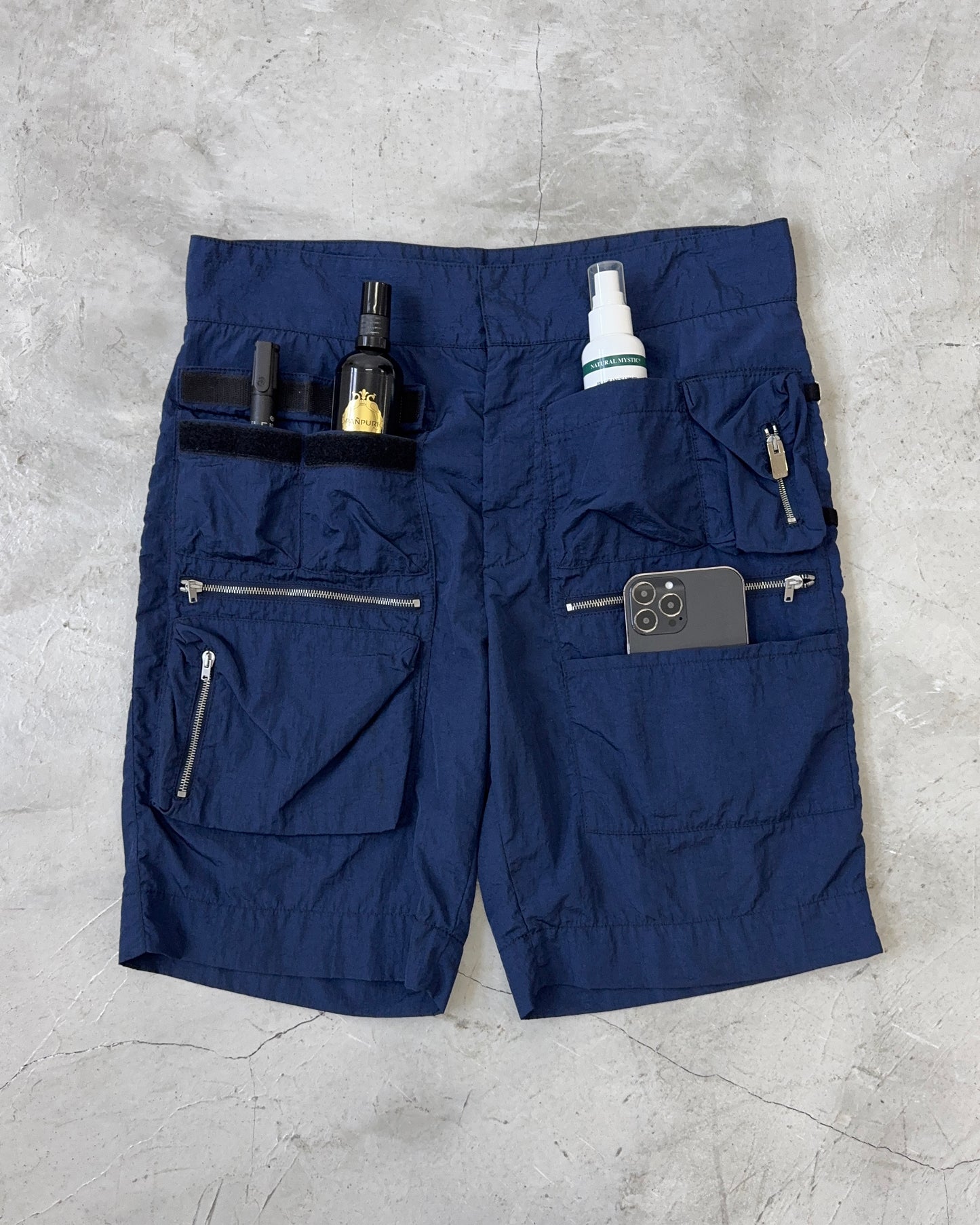 1017 ALYX 9SM SS20 MULTI POCKET CARGO NYLON SHORTS