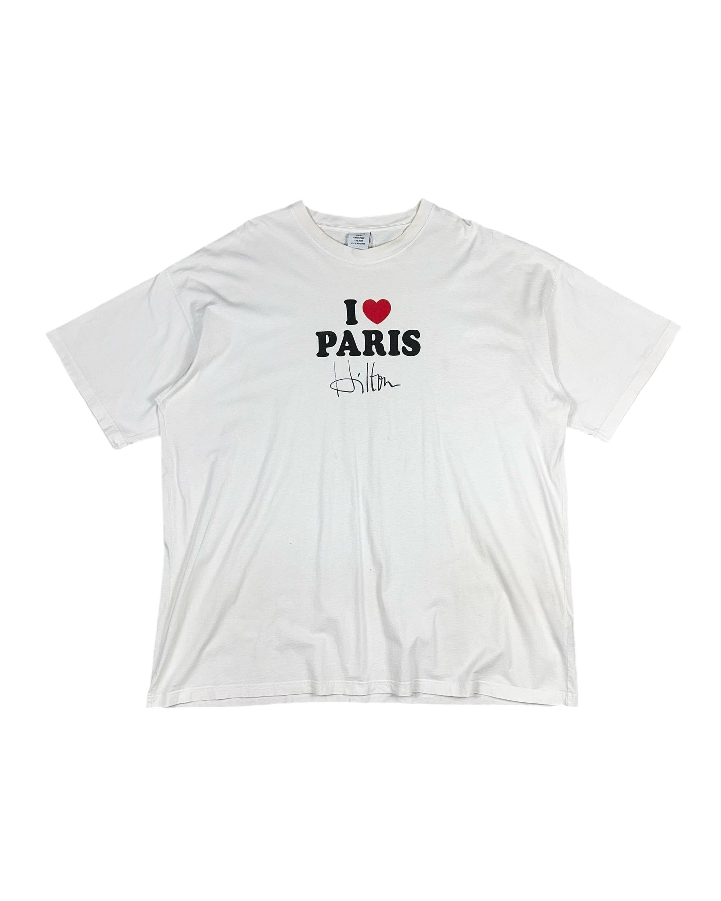 VETEMENTS FW20 I LOVE PARIS HILTON OVERSIZED TEE