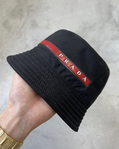 PRADA LINEA ROSSA SS19 NYLON BUCKET HAT