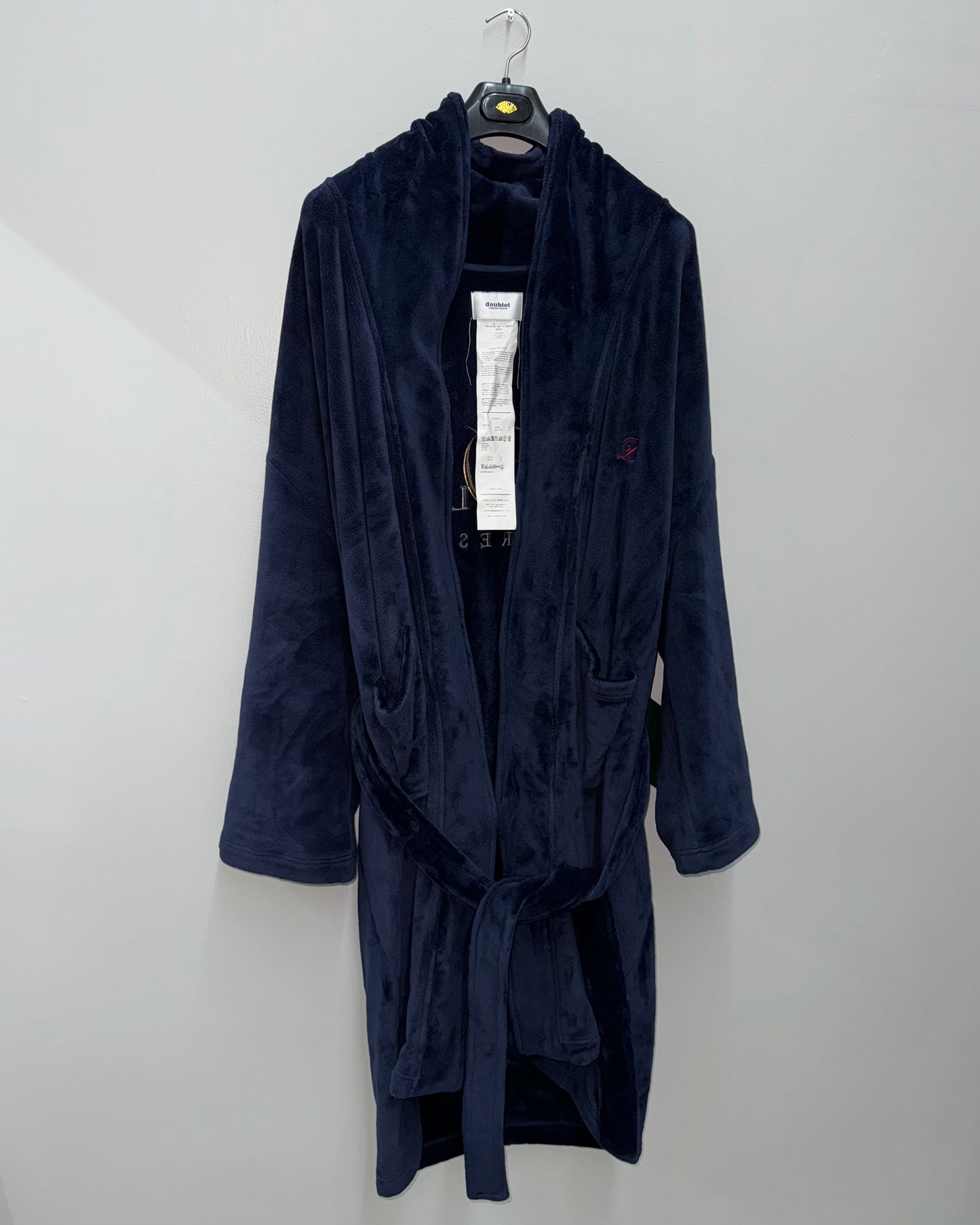 DOUBLET FW18 VELOUR BATH-ROBE COAT