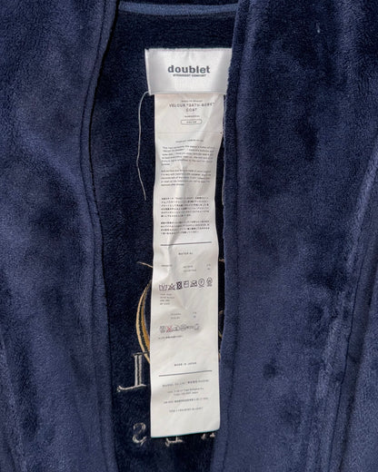 DOUBLET FW18 VELOUR BATH-ROBE COAT