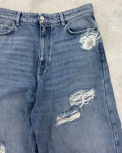 BALENCIAGA PRE-FALL 2021 RIPPED BAGGY JEANS