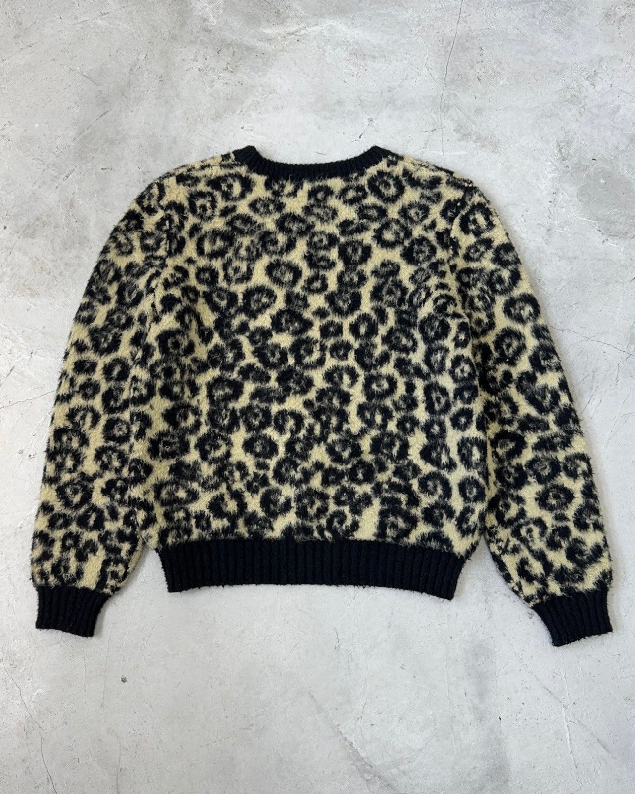 CELINE SS20 LEOPARD MOHAIR SWEATER