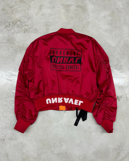 UNRAVEL PROJECT SS18 EXPILCIT CHOP OVER BOMBER JACKET