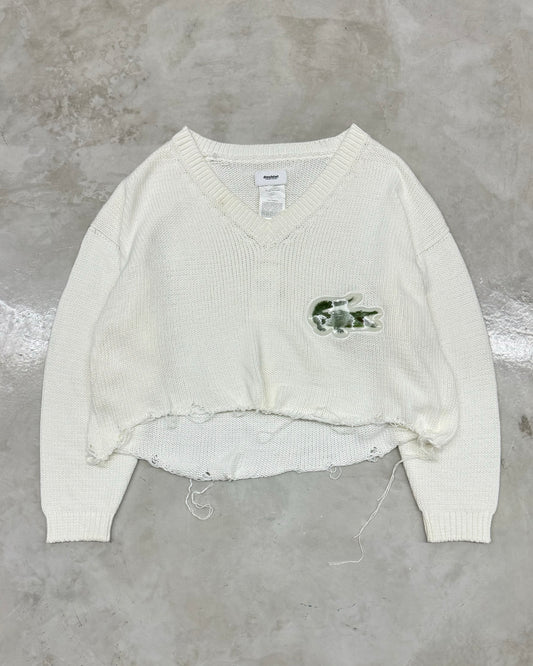 DOUBLET SS19 3D PATCH CUT/OFF SWEATER