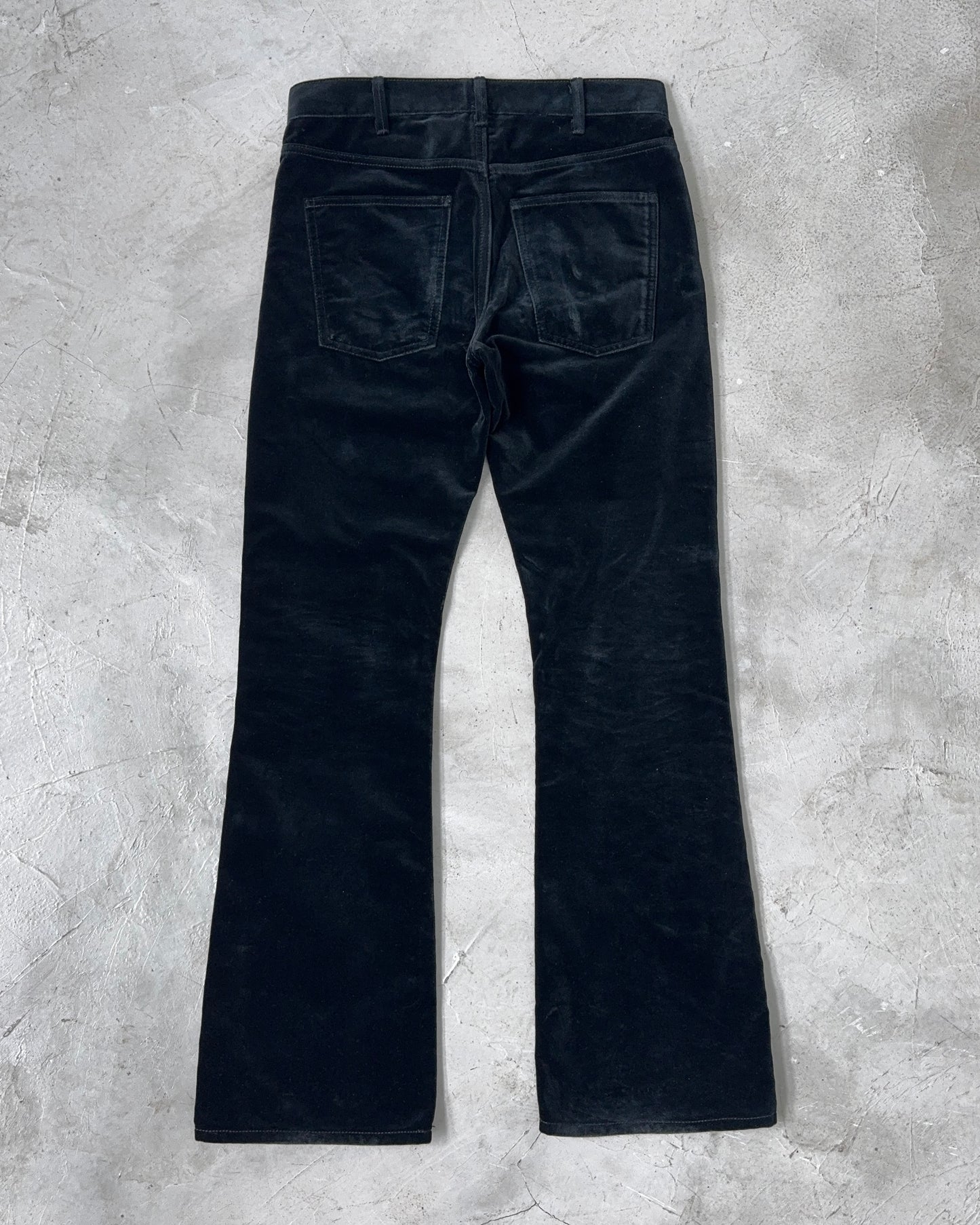 CELINE FW20 DYLAN FLARE VELVET PANTS