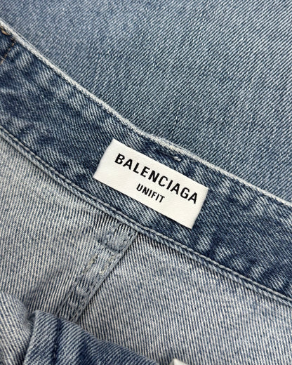 BALENCIAGA PRE-FALL 2021 RIPPED BAGGY JEANS