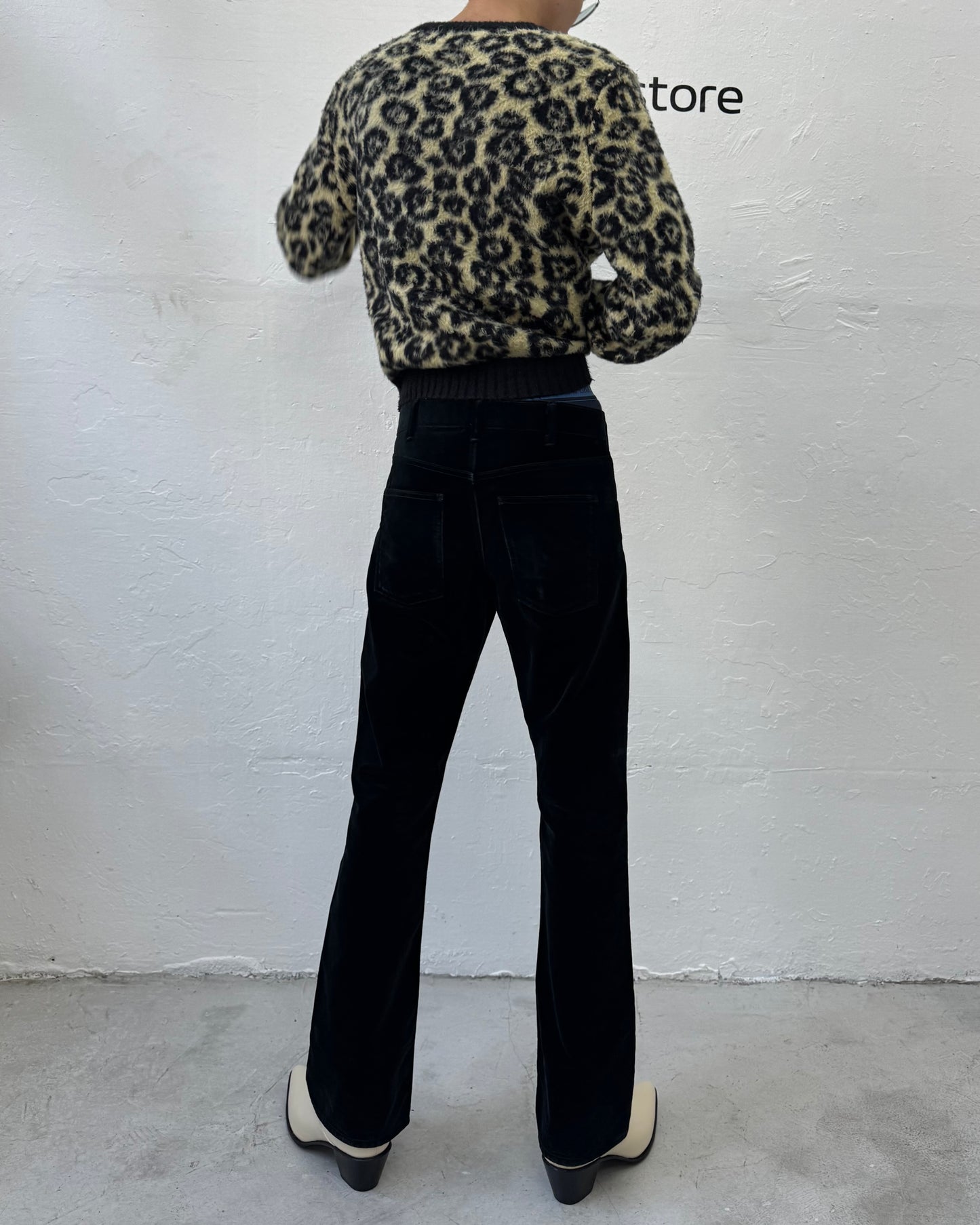 CELINE FW20 DYLAN FLARE VELVET PANTS