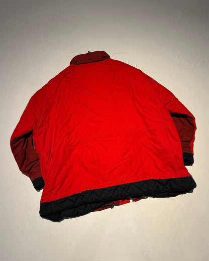 BALENCIAGA SS18 RED PADDED PARKA