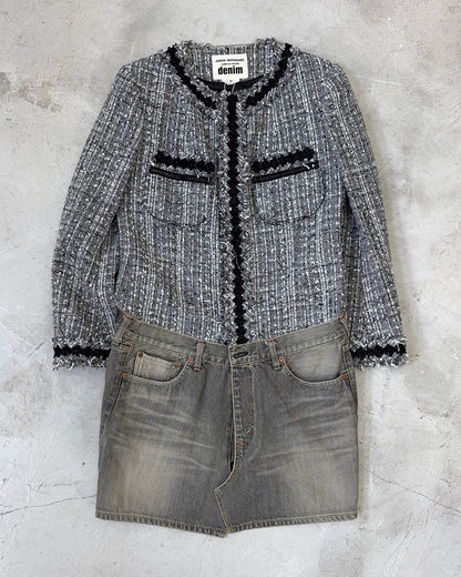 JUNYA WATANABE DENIM FW14 HYBRID TWEED/DENIM JACKET